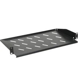 Phasak PHO 5325 - Bandeja Fija Frontal 1U para Rack Mural 19", Profundidad Útil 268 mm, Color Negro
